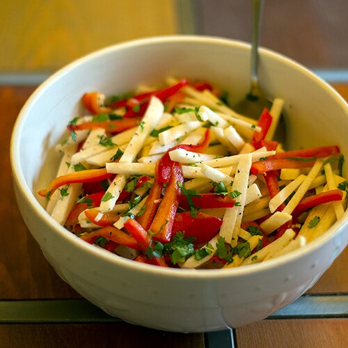 Fit&Festive Recipe: Jicama and Red Pepper Salad