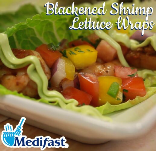 Blackened Shrimp Lettuce Wraps Presented by mmmMedifast™!